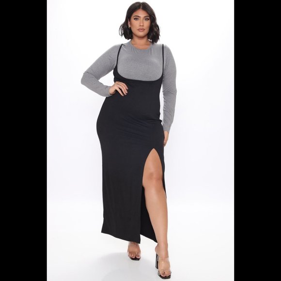 Fashion Nova Better Mix It Up Maxi Cami Dress (JUST THE DRESS) - Picture 3 of 8